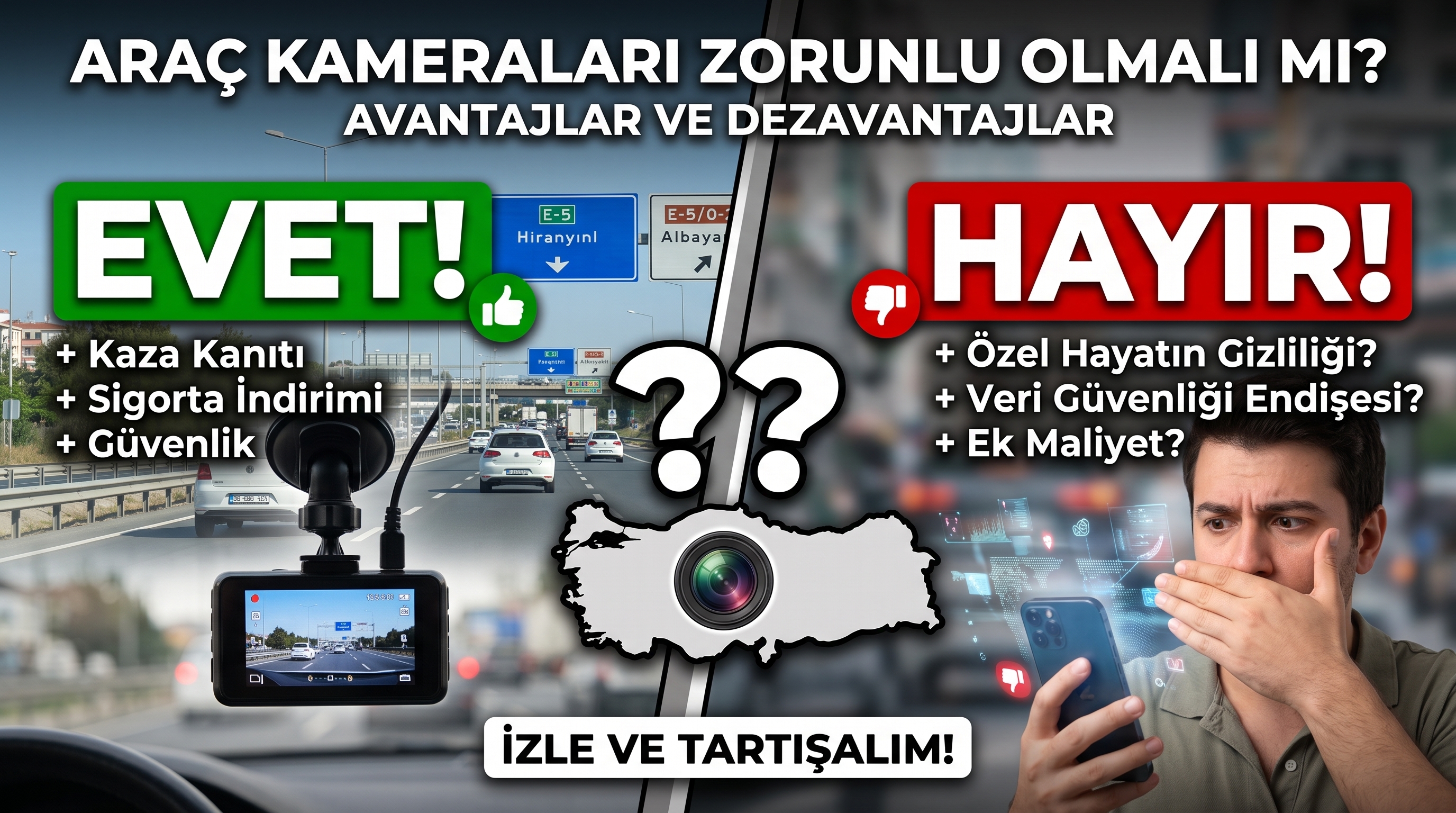 Türkiye'de Araç Kameraları Zorunlu Olmalı mı?